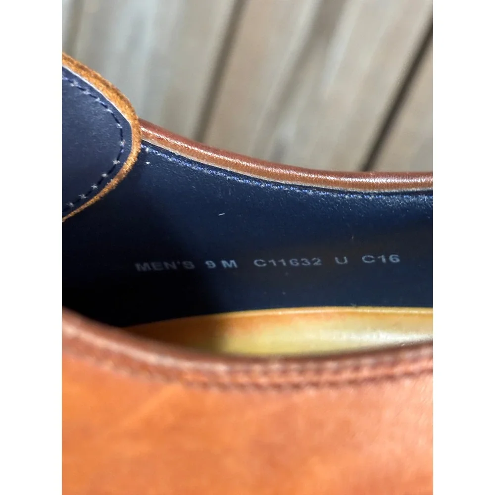 Cole Haan Grand.OS Mens Tan Brown Leather Cap Toe Derby Dress Shoes Size 5 D